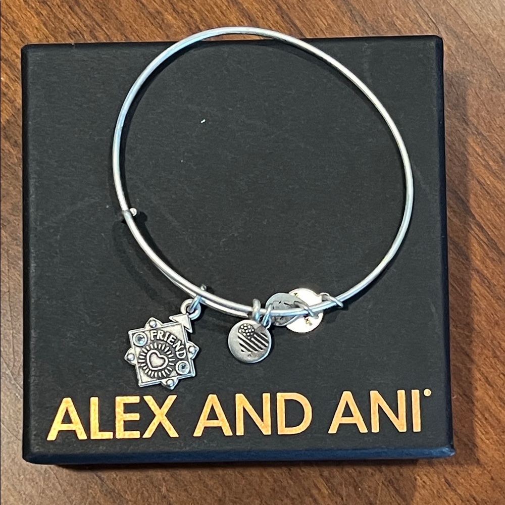Alex and Ani Because I Love Your Friend Bracelet with Swarovski crystals